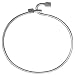 Sterling Silver Bangle Bracelet with Square Ends
