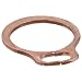 External Retaining Ring, 172 Copper, Inch, 1/8" Shaft Diameter, 0.01" Thick, Pack of 100