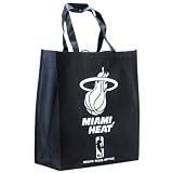 Miami Heat Black Reusable Tote Bag