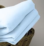 Ready Steady Bed Baby Pram Size Flanelette Flat Sheet Blue: baby clothing sale