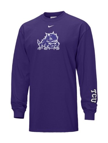 TCU Horned Frogs Nike Logo Long Sleeve Tee