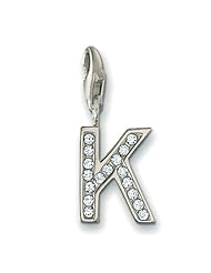 Thomas Sabo Letter "K" Charm, Sterling Silver
