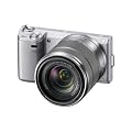 Sony NEX5NKS Compact System Camera Zoom Kit - Silver (16.1 MP, SEL 1855mm Lens)