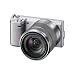 Sony NEX5NKS Compact System Camera Zoom Kit - Silver (16.1 MP, SEL 1855mm Lens)