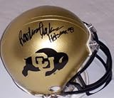 Rashaan Salaam Signed Buffaloes Mini Helmet - Heisman 99