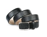 Anthoni Crown Men`s Leather Belt Ostrich Design