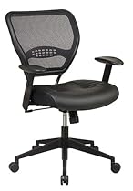 Hot Sale Office Star Space Professional Air Grid Back Managers Chair with Eco Leather Seat and 2-to-1 Synchro Tilt Control