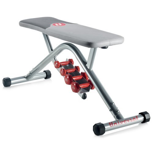 Cheap Universal Flat Bench with Dumbbells