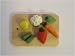 Dolls house item - Chopping board with food 1/12 Scale
