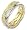 8mm 60 Diamond Titanium & 14 Karat Yellow Gold Wedding Band - 12.5