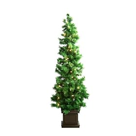 4' Artificial Pine Prelit Porch Tree
