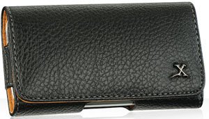 Black Napa Leather Case Pouch For Samsung Brightside