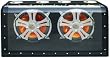 Absolute HFD2127 Dual 12-Inch subwoofer Box with Chrome Grills and LED Lighting with 1000 watts Maximum Peak