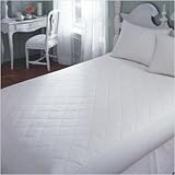 Cotton Mattress Pad in White Size: California King 20" Depth