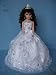 18 Inch Porcelain Umbrella Dolls Quince Anos White