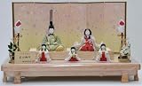 柿沼東光作 花の御所五人飾り 木目込雛人形 5-4