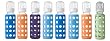 Lifefactory Glass Baby Bottles 8 Pack (9 oz. in Boy Colors)