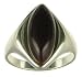 Silver Ladies Violet Cats Eye Ring