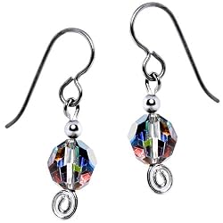 Titanium Crystal Vitrail Earrings MADE WITH SWAROVSKI ELEMENTS