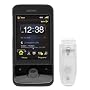 Solid Black Rubberized Snap On Crystal Case with Clip for HTC Touch Pro Smartphone