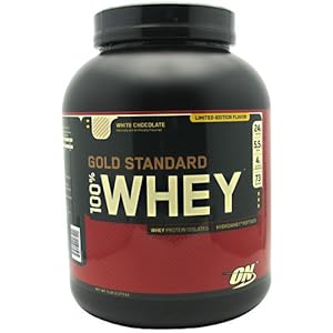 Optimum Nutrition 100% Whey Gold Standard, White Chocolate, 5 Pound