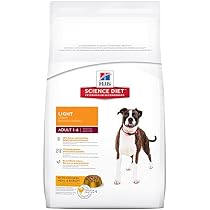 Hill's Science Diet Adult Light with Chicken Meal & Barley Dry Dog Food Bag, 33-Pound Bag
