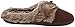 Dearfoams Women's Microfiber Suede with Tie Flat