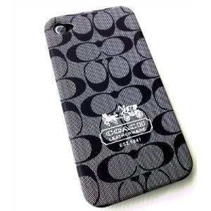 Black C Designer Back Cover for Iphone 4/4s