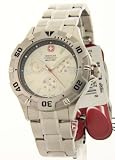 Mens Wenger jour d'acier bataillon militaire Suisse Date mois 10ATM occasionnels montre 70881