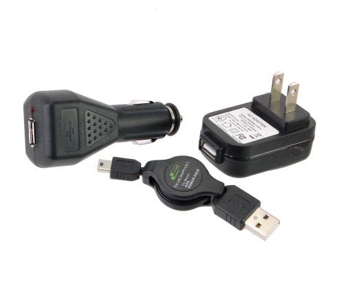 Bracketron UGC-103-BL Universal PowerPack with USB Retractable for GPS