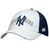 Nike New York Yankees White Cooperstown Campus Adjustable Hat