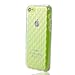 Etui Le Bon (tm) Case for Iphone 5c. Cover for Iphone 5c . Criss Cross Patern Clear Transparent. Subtle Diamond pattern in Silicone