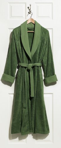 Pinzon Bamboo Cotton Large Bath Robe, Palm