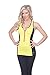 Women's Athletic Sleeveless Front Zippered Racer Back Top