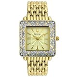 Bolova Diamond Goldtone Warch Model #98R001B