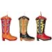 Mini Molded Cowboy Boot Candles Asst. (6 count)
