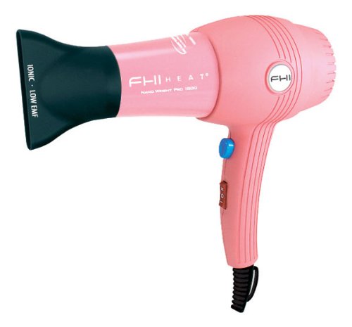 FHI Heat Pink Nano Professional Light Weight Ceramic Tourmaline 1800 Watt Hair Dryer with Nano-Fuzeion Technology