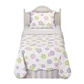 Tiddliwinks Lavender Flower Quilt Set