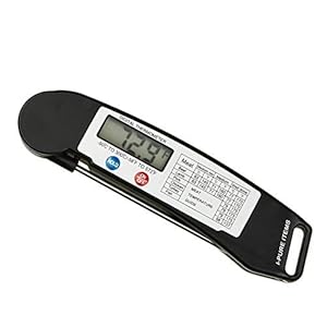 I-PURE ITEMS TM High Quality Instant Read Digital Food Thermometer With Collapsible Probe, Folding Auto Switch Meat Thermometer for Grill,BBQ,Oven,Cooking (black)