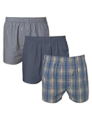 3 Pack North Coast Pure Cotton Assorted Boxers