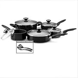 Farberware Porcelain 12-Piece Cookware Set - Black