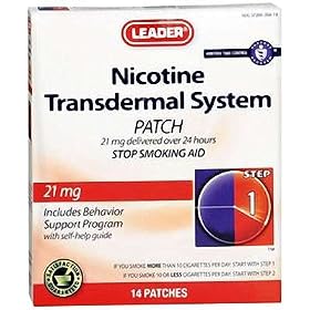 Leader Nicotine Transdermal System 21mg 14ct - (Compare to Nicoderm CQ)