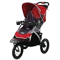InStep Suburban Safari Single Stroller - Red/ Gray