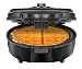 Chefman Anti-Overflow Belgian Waffle Maker w/Shade Selector, Temperature Control, Mess Free Moat, Round Iron w/Nonstick Plates & Cool Touch Handle, Measuring Cup Included, Black