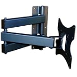 Videosecu (ML524B) TV LCD Wall Mount Swing Articulating Bracket for Most 22" to 40" LCD TV Monitor and Display with 25" Long Extension Arm