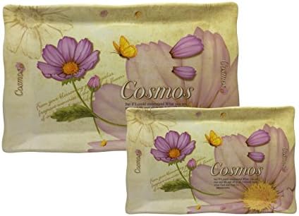 Layaoyao Botanic Garden Melamine Handled Tray ，Set for 2