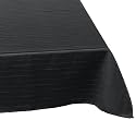 Lenox Simply Fine 60 by 120-Inch Oblong / Rectangle Tablecloth, Black