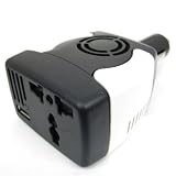 GSI Quality 150 Watt Mini In-Car Power Inverter With USB Charging Port - Convert 12v DC To 110v AC Power, Plug In iPad, iPod, Cellphones, Laptops, Gaming Devices, CD And DVD Players, Etc.