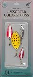 DOLPHIN Lures - 5000 Series - 4 Asst. Spoons - Carded.