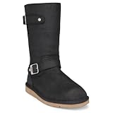 UGG &reg; Australia&nbsp;Kensington&nbsp;femme&nbsp;noire&nbsp;en cuir&nbsp;Bottes&nbsp;en peau de mouton&nbsp;5678 - 41